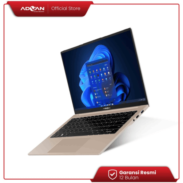ADVAN Notebook Laptop Workpro Intel I5 14'' FHD IPS 8GB 256GB Win 11 - Gold - Image 10