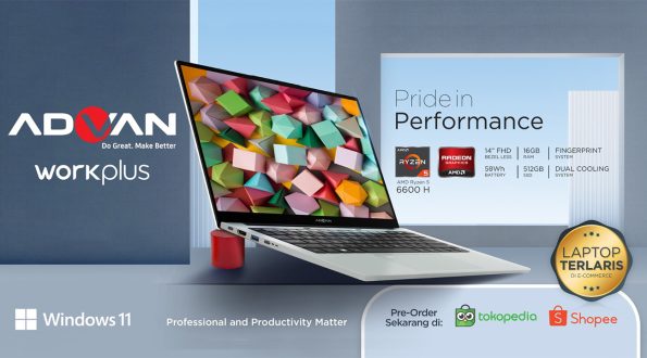 Advan Workplus Laptop Ryzen 5