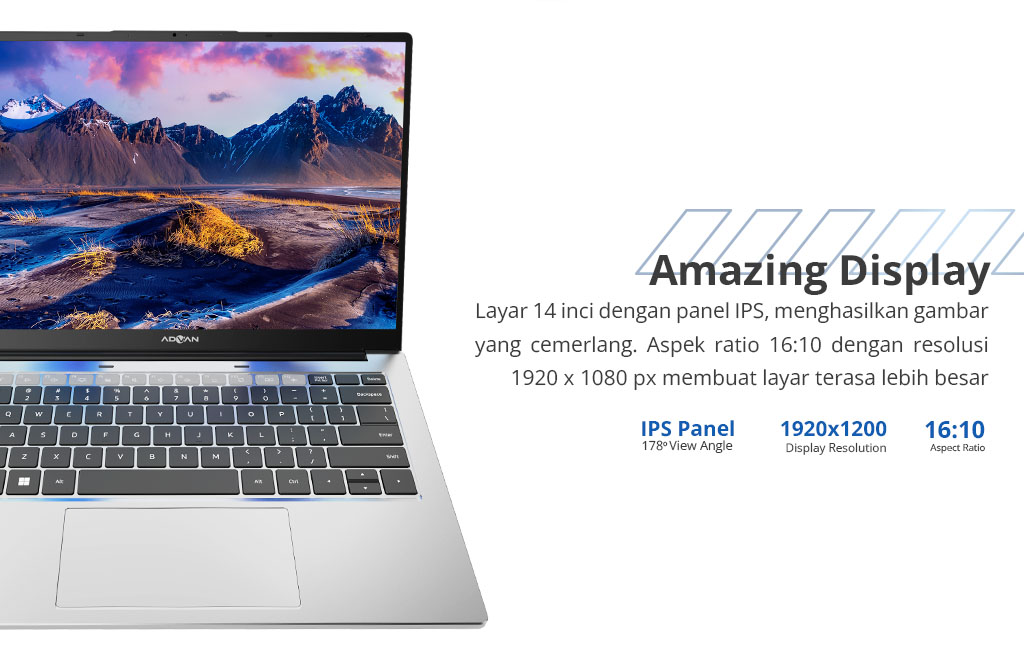 Laptop Ryzen 5 Advan Workplus