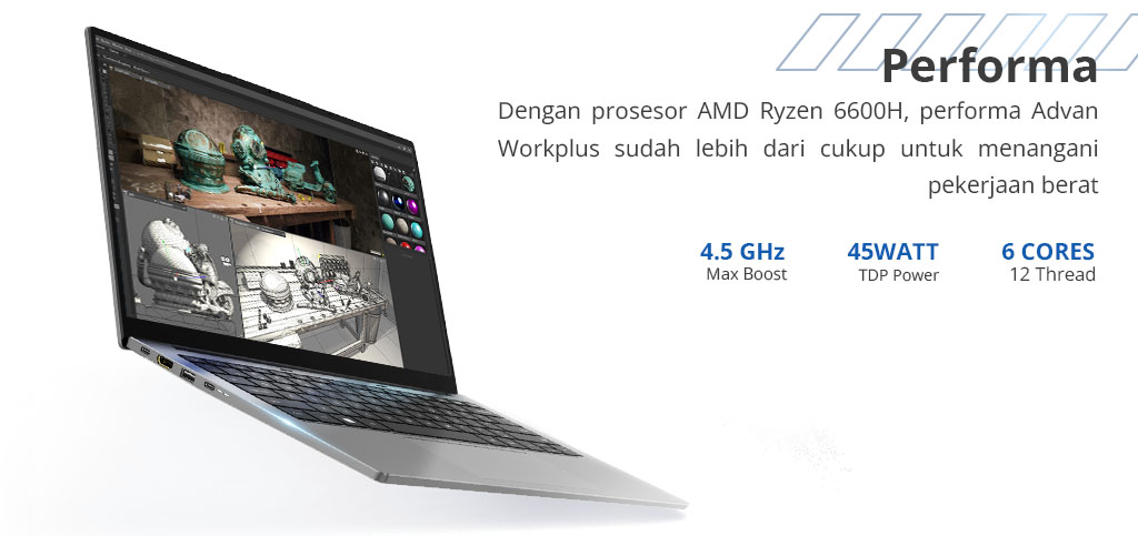 Laptop Ryzen 5 Advan Workplus