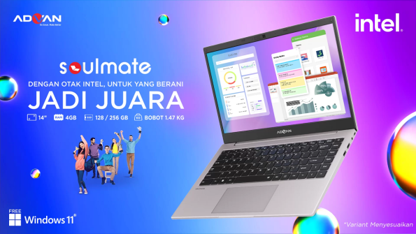Laptop 2 jutaan Advan Soulmate