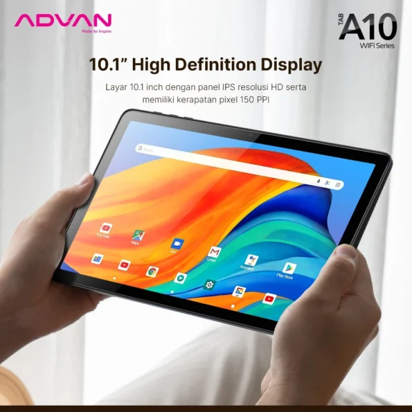 ADVAN TAB A10 Wifi 4GB/64GB 10.1”IPS Screen Tablet Android 14 - Image 6