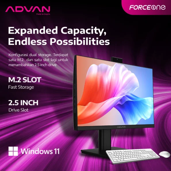 Advan Force Onepc | All In One Pc Amd Ryzen 5 6600h 8gb/512gb Windows 11 - Image 2