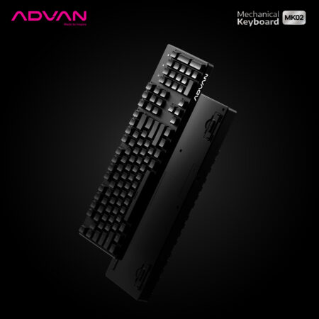 Mechanical Keyboard Advan MK02 gaming Keyboard 104 Keys TKL RGB Light - Garansi 1 Tahun