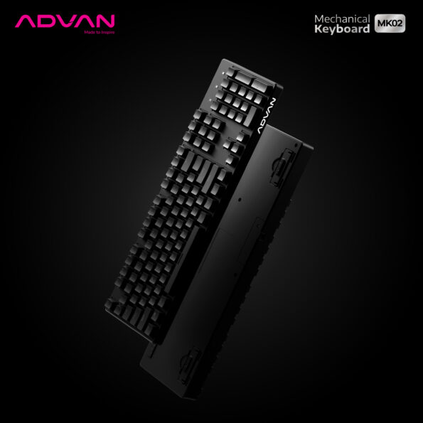 Mechanical Keyboard Advan MK02 gaming Keyboard 104 Keys TKL RGB Light - Garansi 1 Tahun