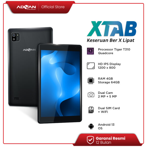 ADVAN XTAB 4/64 GB 8 Inci Quadcore T310 Tablet Android 13 - Image 6