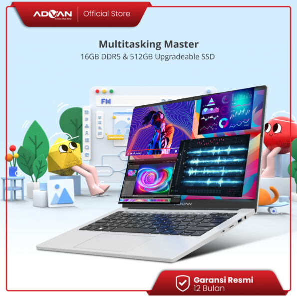 ADVAN Workplus AMD R7 7735HS 16GB 512GB 14" FHD IPS FingerPrint - Image 9