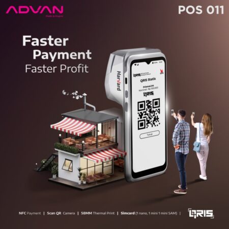 ADVAN HARVARD O11 Smart Mobile POS Printer Cashier ANDROID 4G LTE