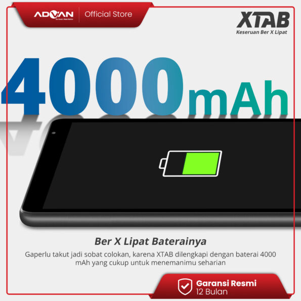 ADVAN XTAB 4/64 GB 8 Inci Quadcore T310 Tablet Android 13 - Image 3