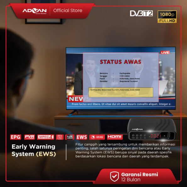 SET TOP BOX ADVAN STB DVBT2 DIGIBOX TV DIGITAL SNI MENDUKUNG YOUTUBE - Image 5