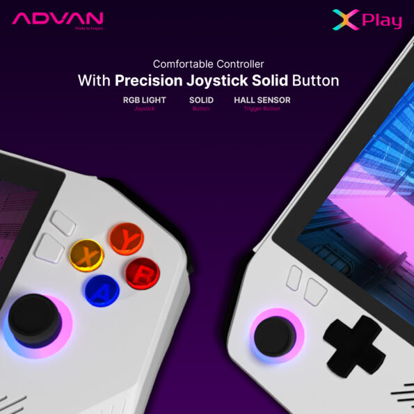 Advan X-Play Handheld Gaming PC AMD Ryzen 7 7840U AMD Ryzen AI IPS 120Hz 100% sRGB 16GB 512GB Windows 11 ST716S05A - Image 5