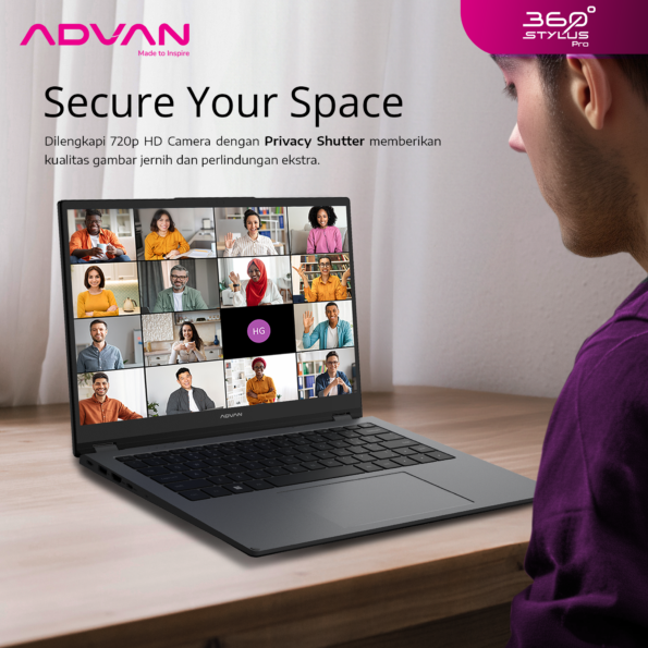 ADVAN 360 Stylus Pro Laptop 2 in 1 Intel Core i3-1215U 14" inch IPS FHD Touchscreen 8GB/256GB Windows 11 - Image 5