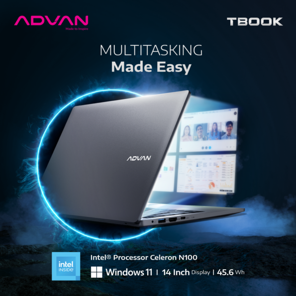 ADVAN TBOOK Intel N100 4GB/128GB 14" HD Laptop Notebook Free Windows 11 Upgradeable - Image 6