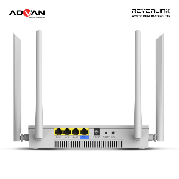 Advan Router Wifi5 Revealink Dual Band Router Wireless AC1200 Wifi Gigabit MU-MIMO IPV6- Garansi 1 tahun - Image 2