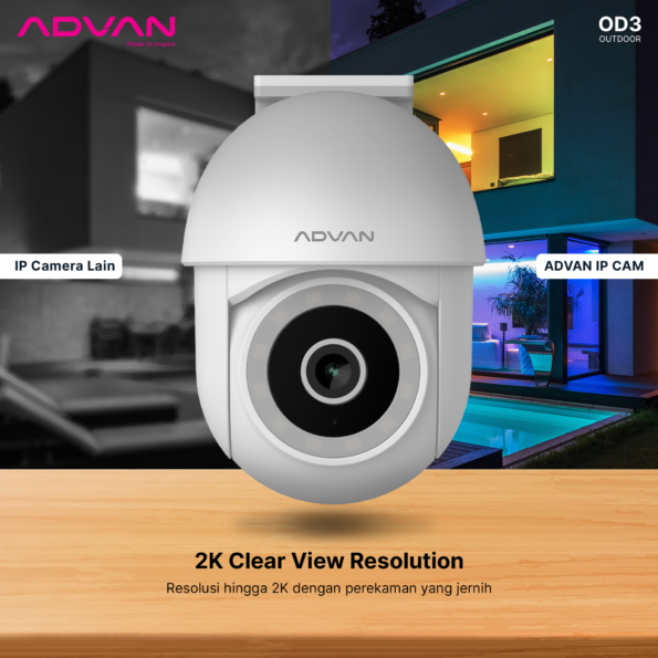 ADVAN Smart IP Camera OD3 CCTV 3MP 2K Outdoor Waterproof IP65 CCTV WIFI PTZ - Image 10