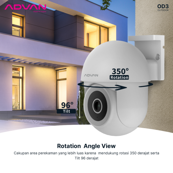 ADVAN Smart IP Camera OD3 CCTV 3MP 2K Outdoor Waterproof IP65 CCTV WIFI PTZ - Image 11