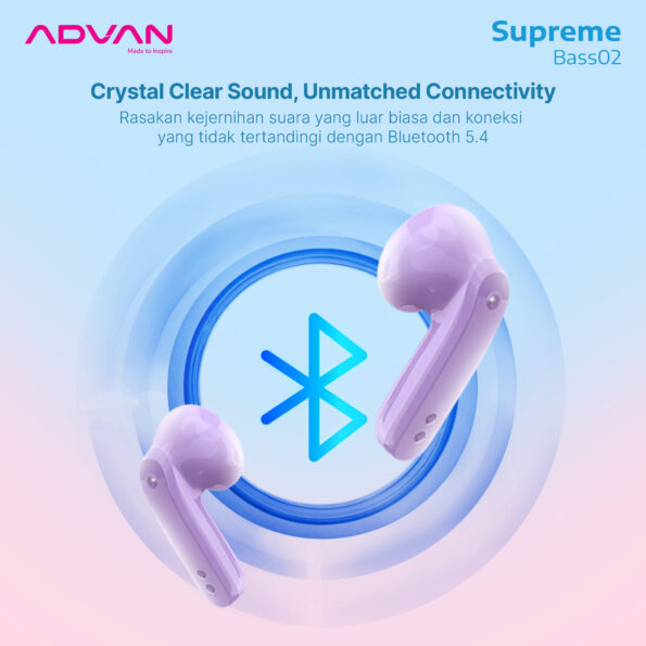 ADVAN TWS SupremeBass 02 True Wireless Bluetooth V5.4 Earphone - Image 9